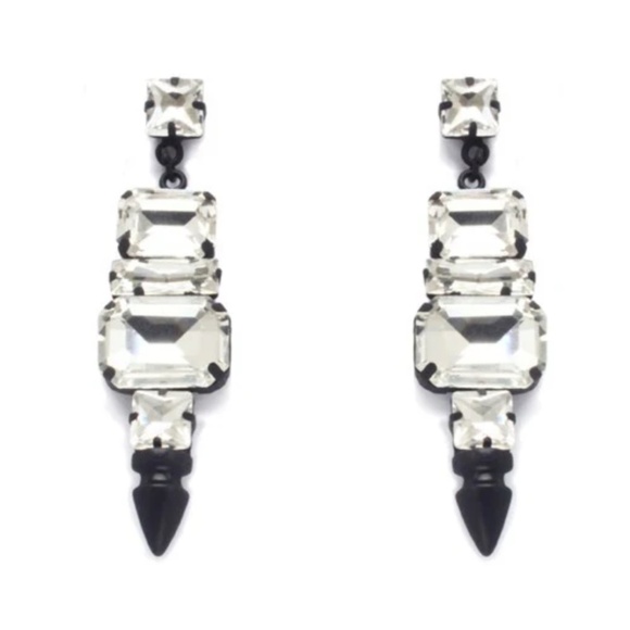 Noir nightfall drop earrings - Picture 2 of 4